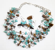 Load image into Gallery viewer, 6 Strands Necklace and Earrings Set from 2000 - JD10743