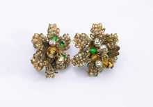 Load image into Gallery viewer, Vintage Signed Miriam Haskell Earrings - JD10938