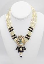 Load image into Gallery viewer, Vintage Faux Pearl Triple Strand Necklace (Perhaps Early Haskell?) - JD10594