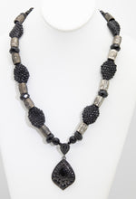 Load image into Gallery viewer, Unusual Black Stone Disks Necklace - JD10764