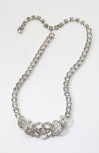 Load image into Gallery viewer, Vintage Signed Weiss Clear Rhinestone Necklace - JD10996