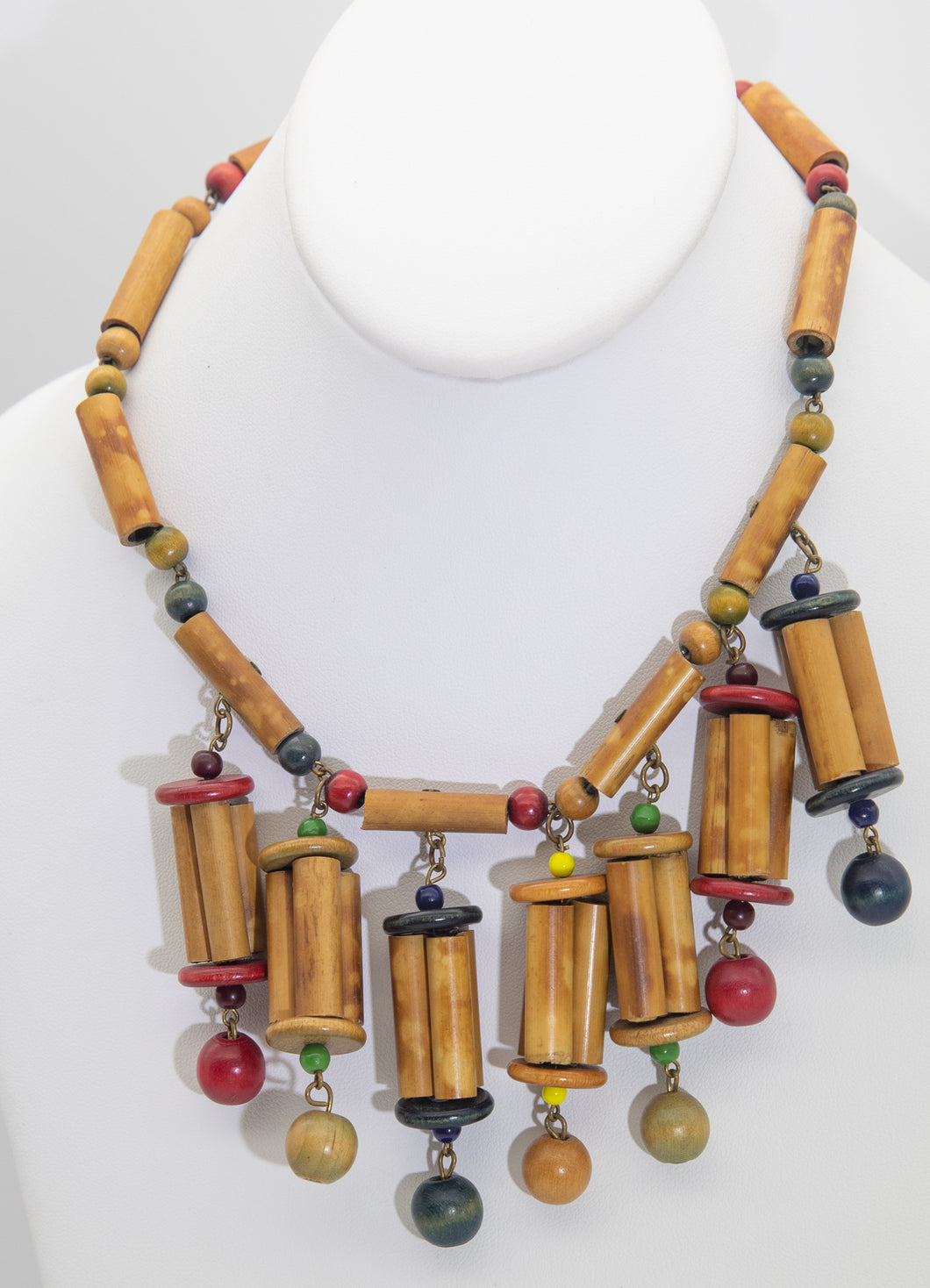 1940s Bamboo necklace  - JD10717