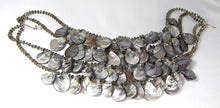 Load image into Gallery viewer, Vintage 4-Strand Abalone Shell and Amethyst Glass Bead Necklace - JD10249
