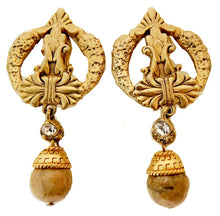 Load image into Gallery viewer, Vintage Deco Style Drop Earrings