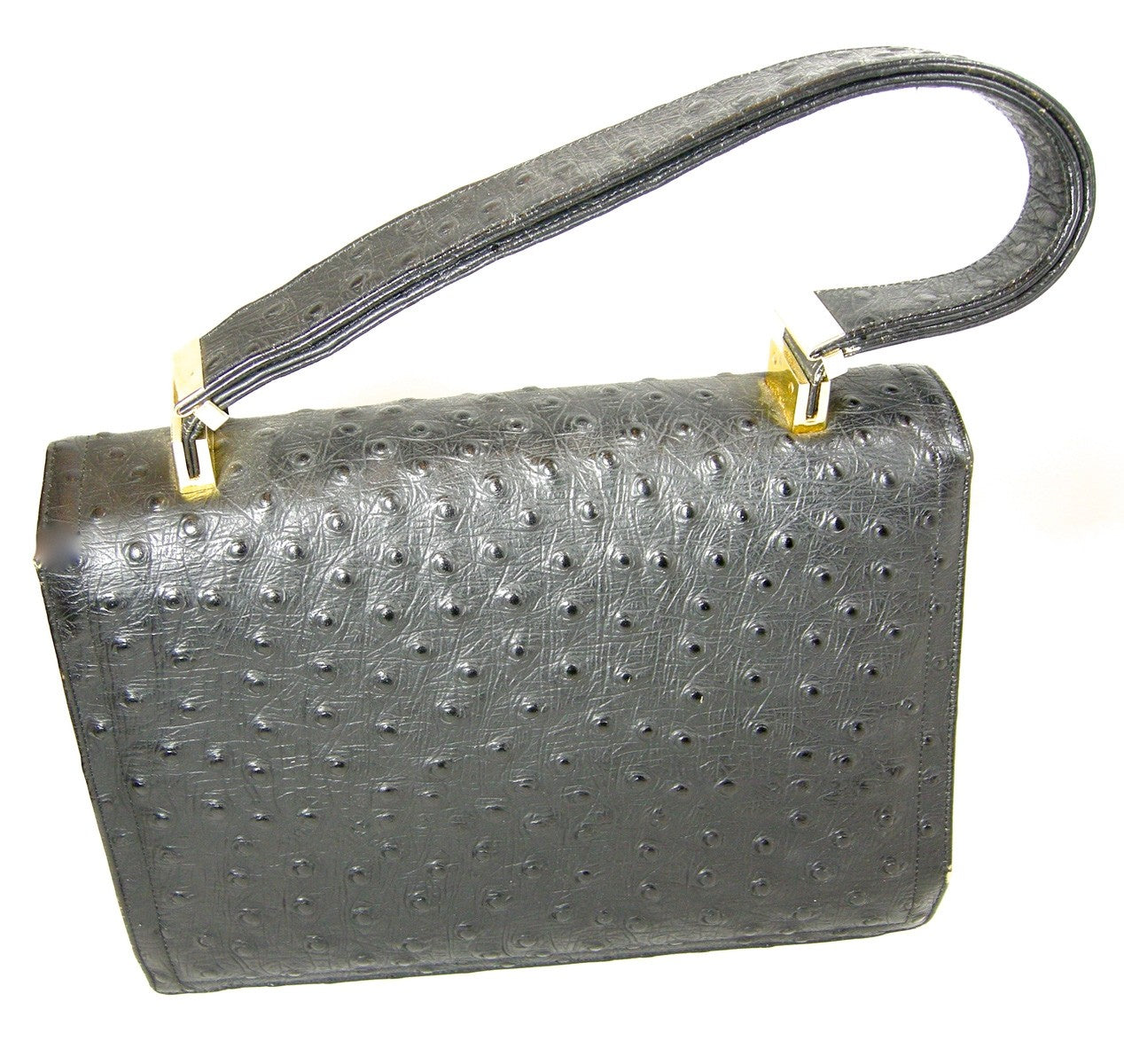 Yves Saint Laurent Women Bag Authentic Ostrich Leather