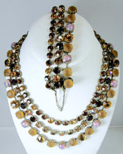 Load image into Gallery viewer, Hard-To-Find Vintage 90s JL Blin Paris 3-Strand Necklace &amp; Bracelet