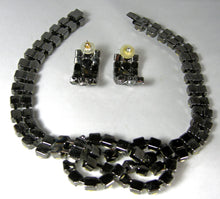 Load image into Gallery viewer, Unsigned Crystal Knot Necklace &amp; Earring Set - JD10524