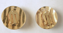 Load image into Gallery viewer, Vintage Signed Victor Carranza Gold Tone Earrings