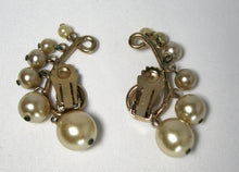 Load image into Gallery viewer, Vintage Signed Castlecliff Faux Pearl Earrings