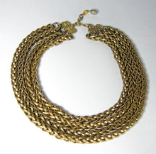 Load image into Gallery viewer, Vintage Signed Chanel 1988 Four Rows Chain Necklace - JD10223