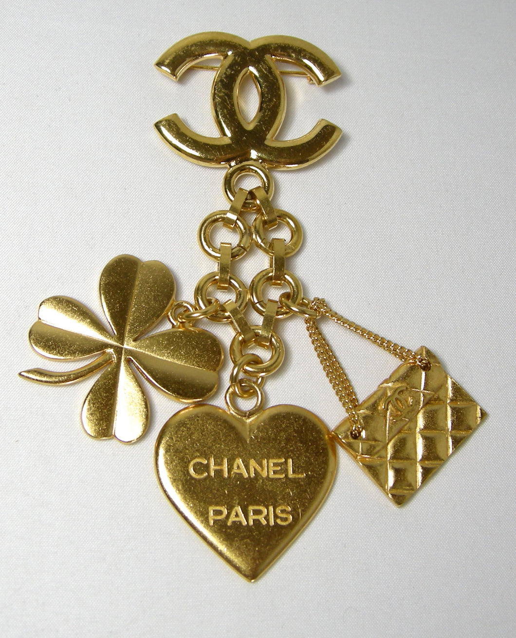 Vintage 4 Inch Signed Chanel 96A Charm brooch - JD10269 – Connie DeNave's  Jeweldiva
