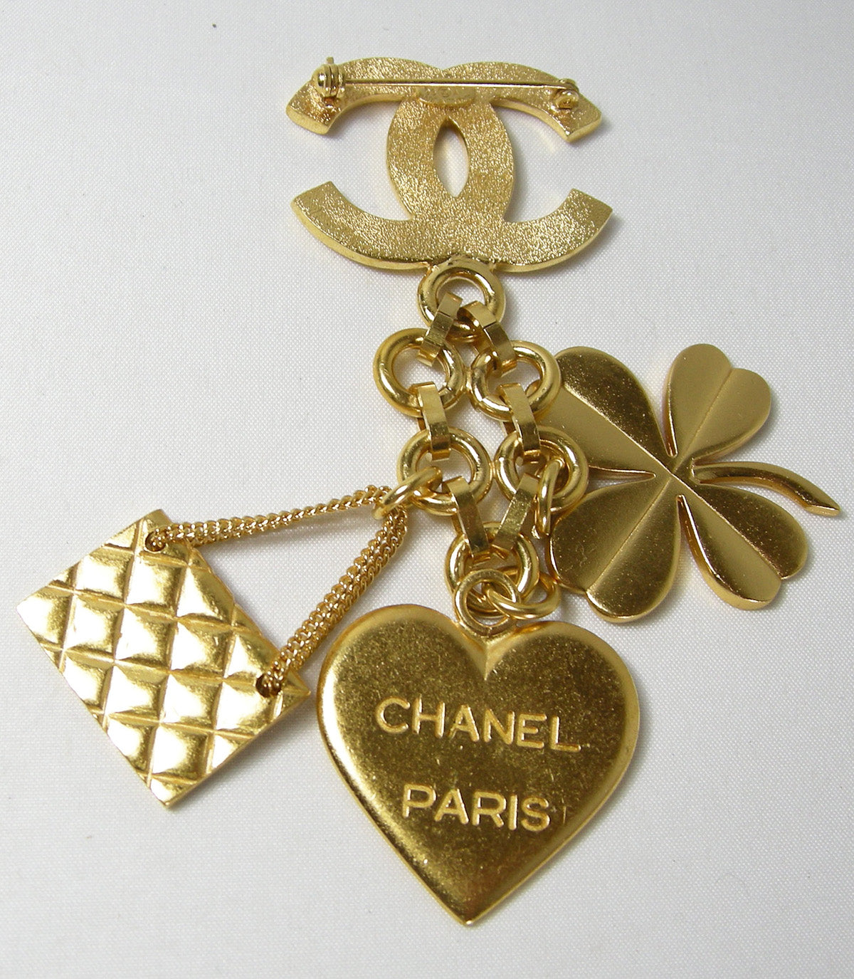 gold chanel charms
