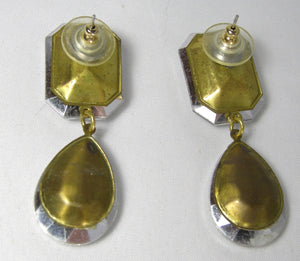 Rhinestone Dangling Pierced Earrings - JD10169