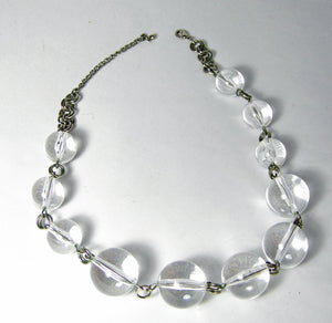 Vintage Lucite Ball Necklace