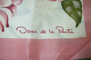 Vintage Signed Oscar de la Renta Silk Scarf