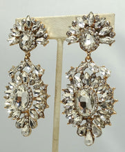Load image into Gallery viewer, Vintage Signed DeMario Crystal Drop Earrings