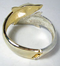 Load image into Gallery viewer, Vintage Double Dolphin Clamper Bracelet  - JD10406