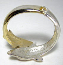 Load image into Gallery viewer, Vintage Double Dolphin Clamper Bracelet  - JD10406