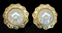 Load image into Gallery viewer, Vintage Signed Chanel France Faux Pearl Earrings