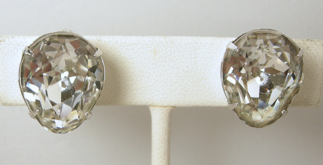 Vintage Unsigned Eisenberg Crystal Earrings