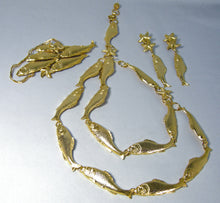 Load image into Gallery viewer, One-Of-A-Kind Robert Sorrell Fish Necklace, Brooch &amp; Earrings Set  - JD10395
