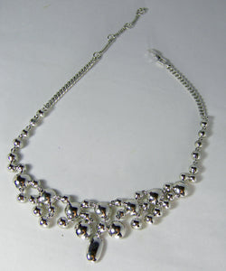 Vintage 1990 Givenchy Crystal Bib Necklace - JD10323