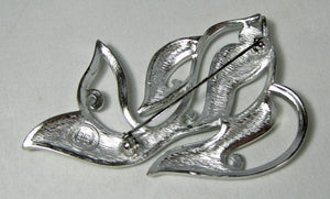 Vintage Signed Givenchy Modernistic Fish Pin - JD10324