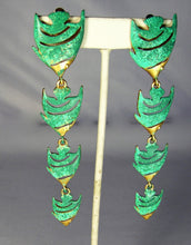 Load image into Gallery viewer, Vintage Long Dramatic Givenchy Dangling Fish Earrings