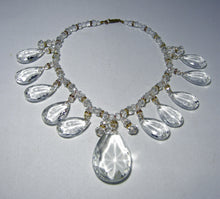 Load image into Gallery viewer, Vintage Early Signed Miriam Haskell Crystal Bib Necklace - JD10510
