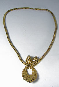 Vintage Miriam Haskell Book Piece Necklace - JD10485