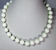 Load image into Gallery viewer, Miriam Haskell White Milk Glass Bead Necklace  - JD10388