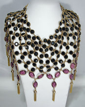 Load image into Gallery viewer, Huge, Grandiose Amethyst Crystal Multi-Layered Bib  Necklace  - JD10267