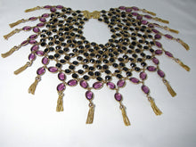 Load image into Gallery viewer, Huge, Grandiose Amethyst Crystal Multi-Layered Bib  Necklace  - JD10267