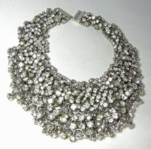 Load image into Gallery viewer, Vintage 1950s Rhinestone Drops Chain Necklace  - JD10464