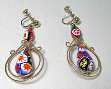 Load image into Gallery viewer, Vintage Murano Glass Dangling Earrings  - JD10504