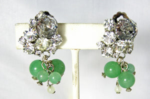 Stunning Robert Sorrell One-Of-A-Kind Faux Jade Earrings  - JD10285