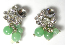 Load image into Gallery viewer, Stunning Robert Sorrell One-Of-A-Kind Faux Jade Earrings  - JD10285