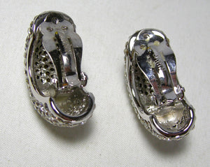 Vintage Jarin Crystal Shrimp Shaped Earrings  - JD10539