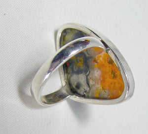 Vintage Sterling Silver Jasper Ring - JD10348