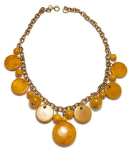 Load image into Gallery viewer, Deco Vintage 1930s Butterscotch Bakelite Drop Necklace