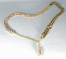 Load image into Gallery viewer, Unusual Kenneth Jay Lane Crystal Link Necklace/Belt - JD10247