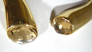Kenneth Jay Lane Gold Double Stone Choker - JD10124