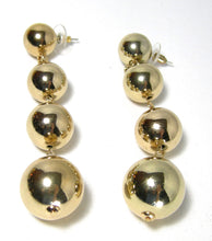 Load image into Gallery viewer, Kenneth Jay Lane Gold Tone Balls Dangling Pierced Earrings - JD10114