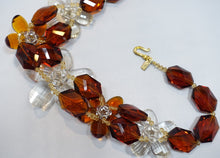 Load image into Gallery viewer, Signed Kenneth J. Lane Glass Necklace