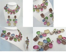 Load image into Gallery viewer, Vintage Kenneth J. Lane Rhinestone Necklace &amp; Earrings