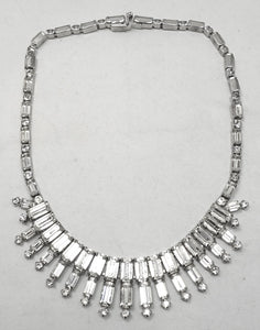 Vintage Signed Kramer Crystal Necklace
