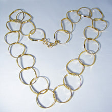 Load image into Gallery viewer, Vintage 1970s Versatile Gold Tone Open Link Necklace - JD10260