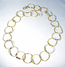 Load image into Gallery viewer, Vintage 1970s Versatile Gold Tone Open Link Necklace - JD10260