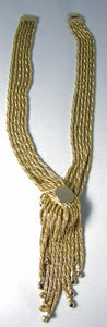 Vintage Braided Chain and Medallion Necklace - JD10523