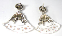 Load image into Gallery viewer, Vintage 1960s Silver &amp; Lucite Drop Earrings - JD10309